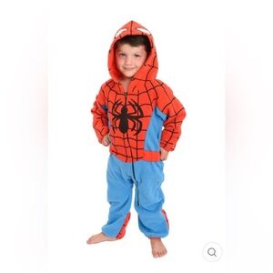 Cuddle Club Marvel Toddler Spider-Man Onesie Sz 2T